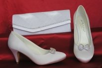 Diana esküvői cipő + Audrey klipsz